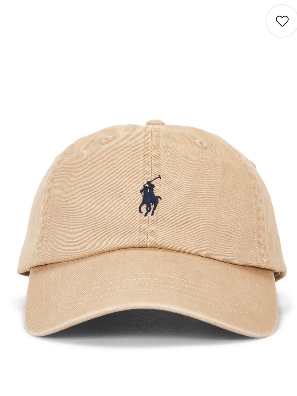 Polo by Ralph Lauren Beige Hat with Navy Pony